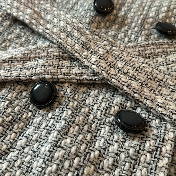 White House Black Market Tweed Peacoat Blazer Jacket - Picture 4 of 6